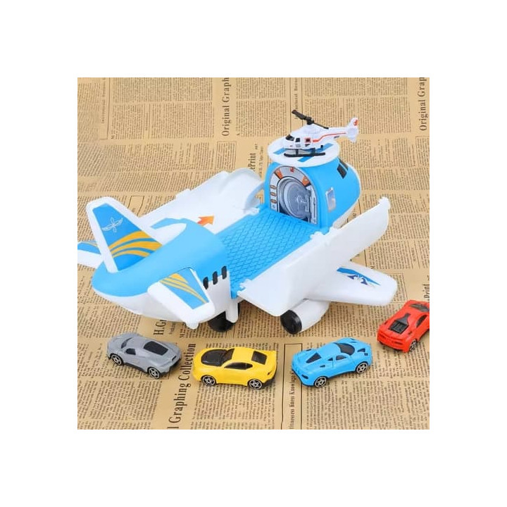 Bavytoy Letadlo s heliportem modré