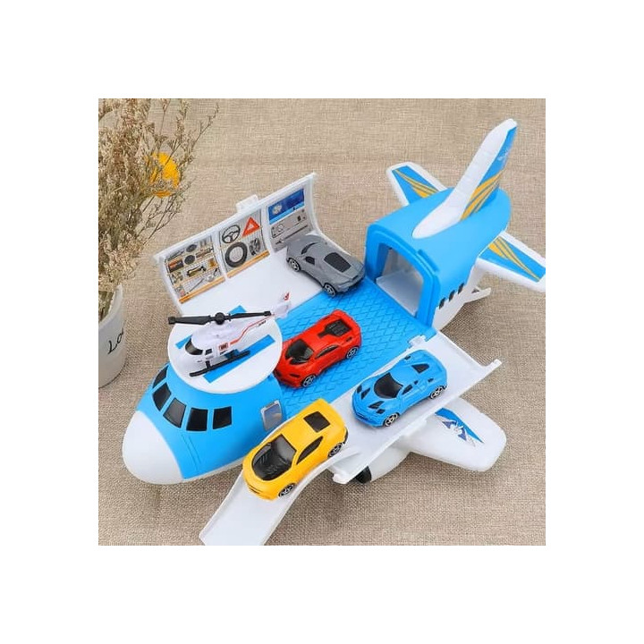 Bavytoy Letadlo s heliportem modré