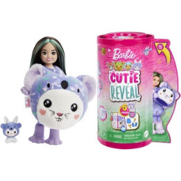 Barbie CUTIE REVEAL CHELSEA V KOSTÝMU - ZAJÍČEK VE FIALOVÉM KOSTÝMU KOALY