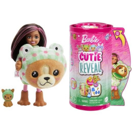 Barbie CUTIE REVEAL CHELSEA V KOSTÝMU - PEJSEK V ZELENÉM KOSTÝMU ŽABKY
