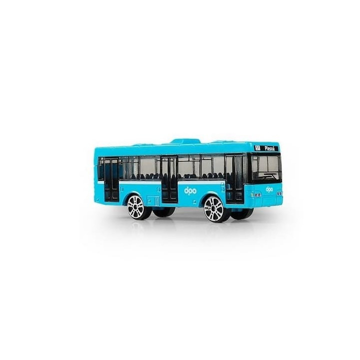 KOVOVÝ AUTOBUS DPO OSTRAVA MODRÝ 8 CM