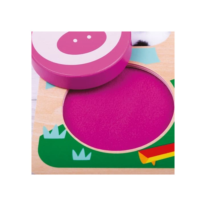 Tidlo Senzorické puzzle farma