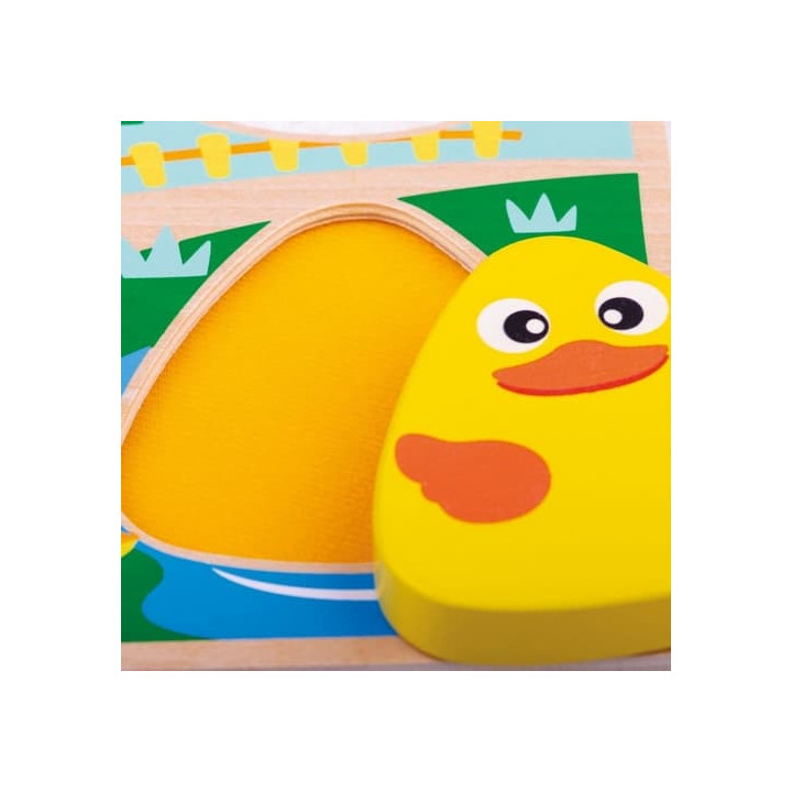 Tidlo Senzorické puzzle farma