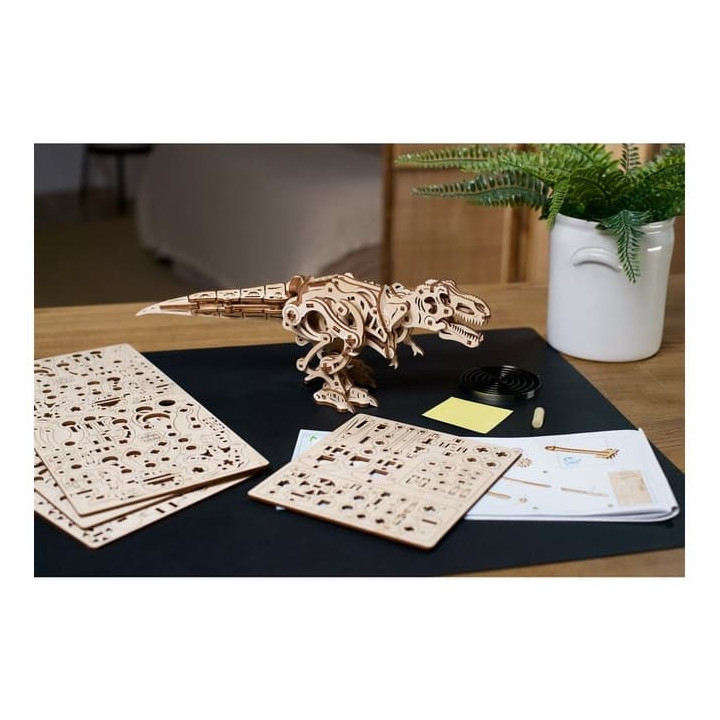 Ugears 3D dřevěné mechanické puzzle Tyrannosaurus Rex