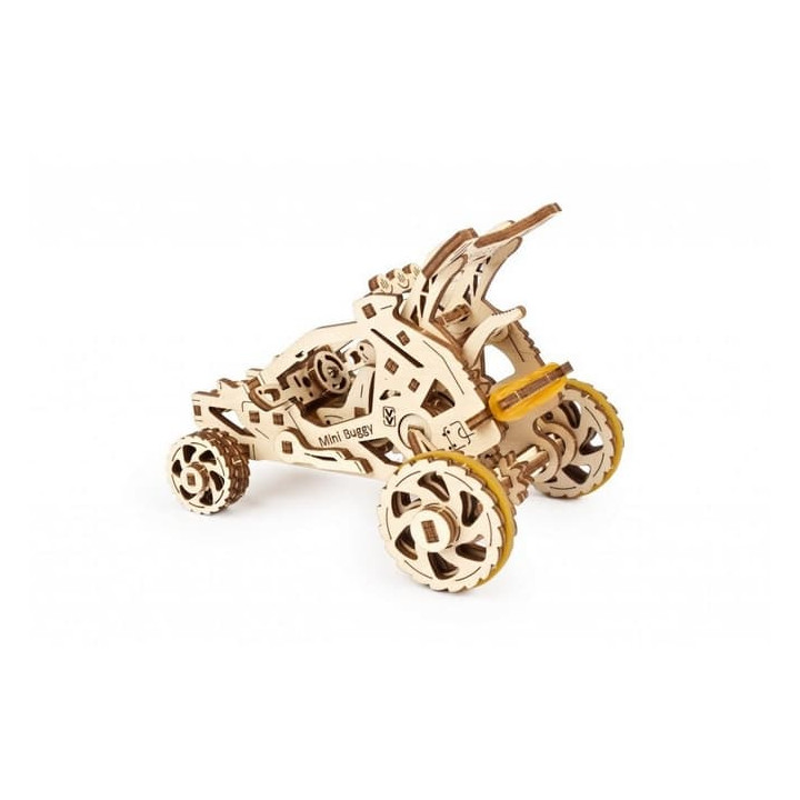 Ugears 3D dřevěné mechanické puzzle Mini bugina