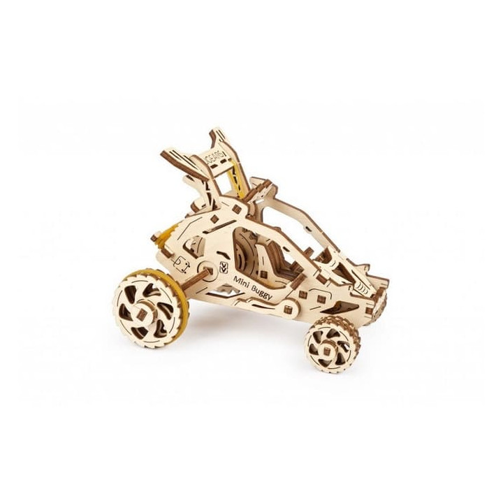Ugears 3D dřevěné mechanické puzzle Mini bugina