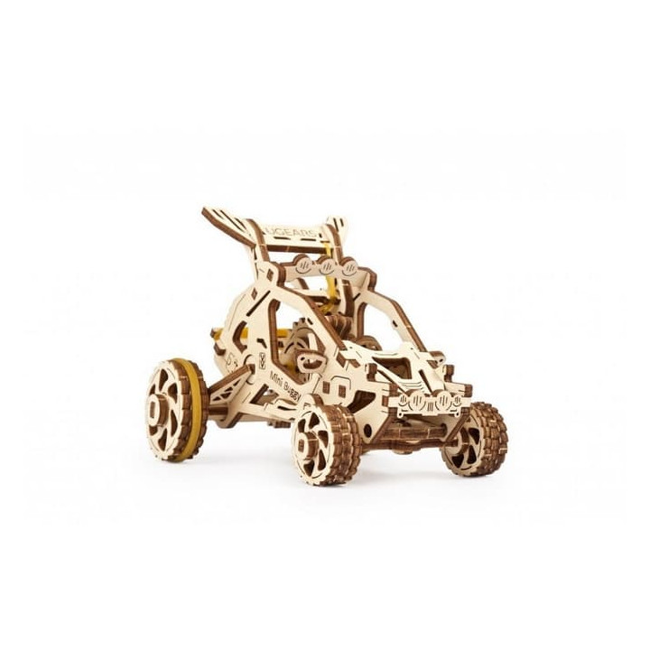 Ugears 3D dřevěné mechanické puzzle Mini bugina