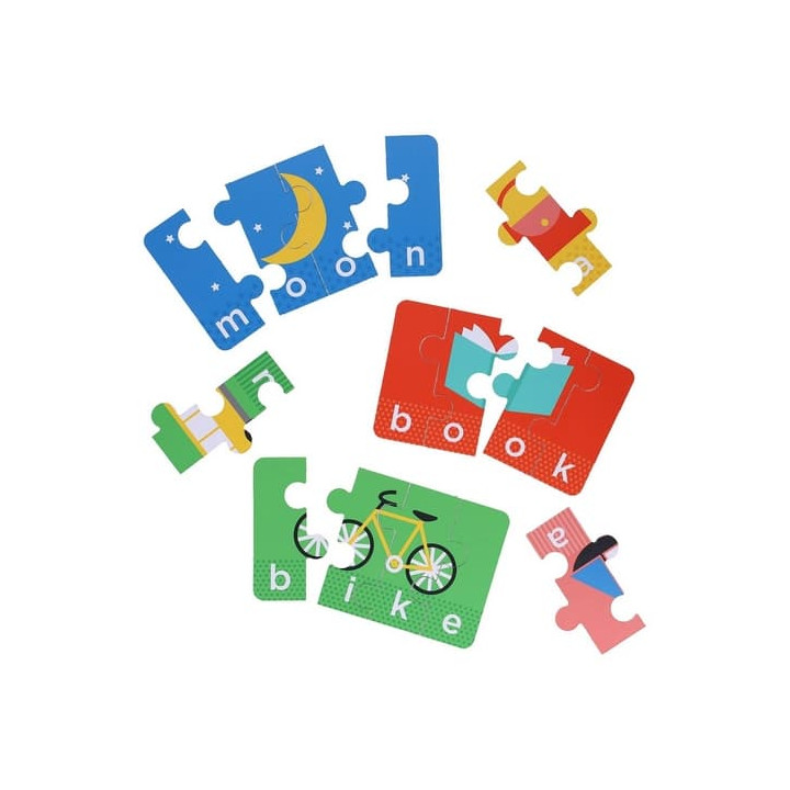 Petit Collage Moje první hláskování puzzle s předměty