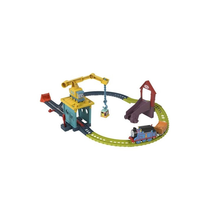 Fisher Price VLÁČKOVÝ SET S JEŘÁBEM A MOTOROVOU MAŠINKOU