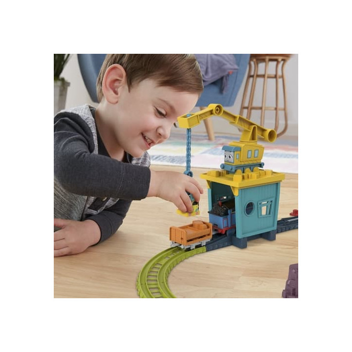 Fisher Price VLÁČKOVÝ SET S JEŘÁBEM A MOTOROVOU MAŠINKOU