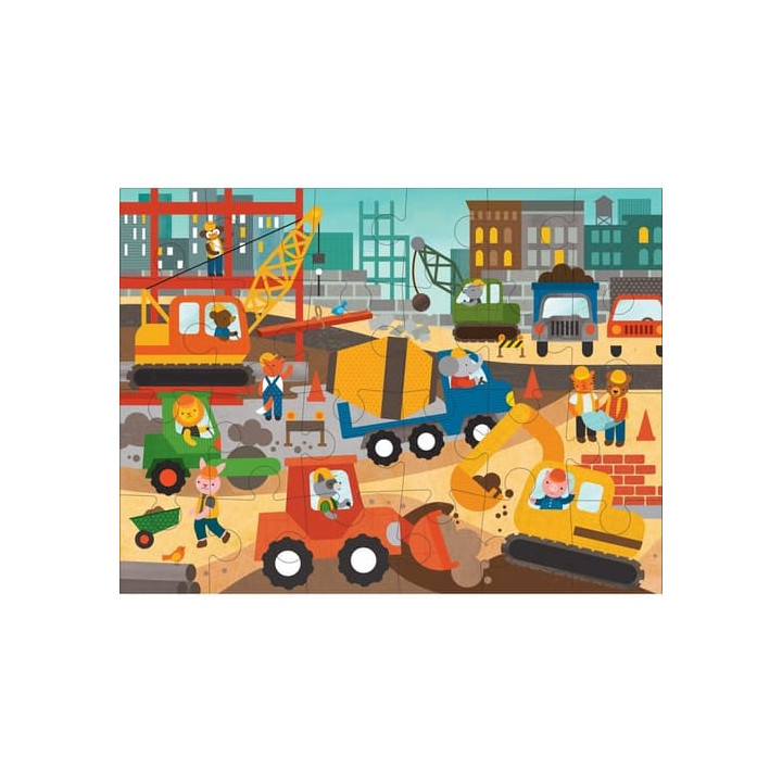 Petit Collage Podlahové puzzle stavba ve městě