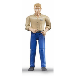 BWORLD 60006 Figurka Muž - béžová košile, modré kalhoty