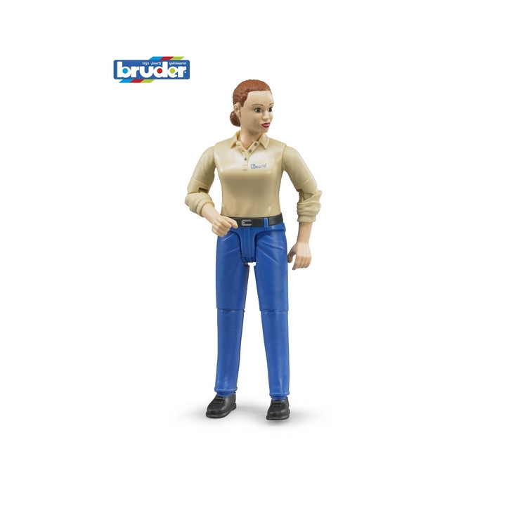 BWORLD 60408 Figurka žena - modré kalhoty