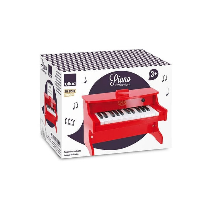 Vilac Elektronické piano červené