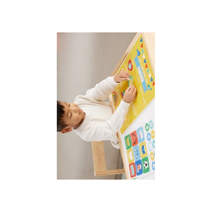 Petit Collage Znovupoužitelné samolepky Můj první a poslední školní den
