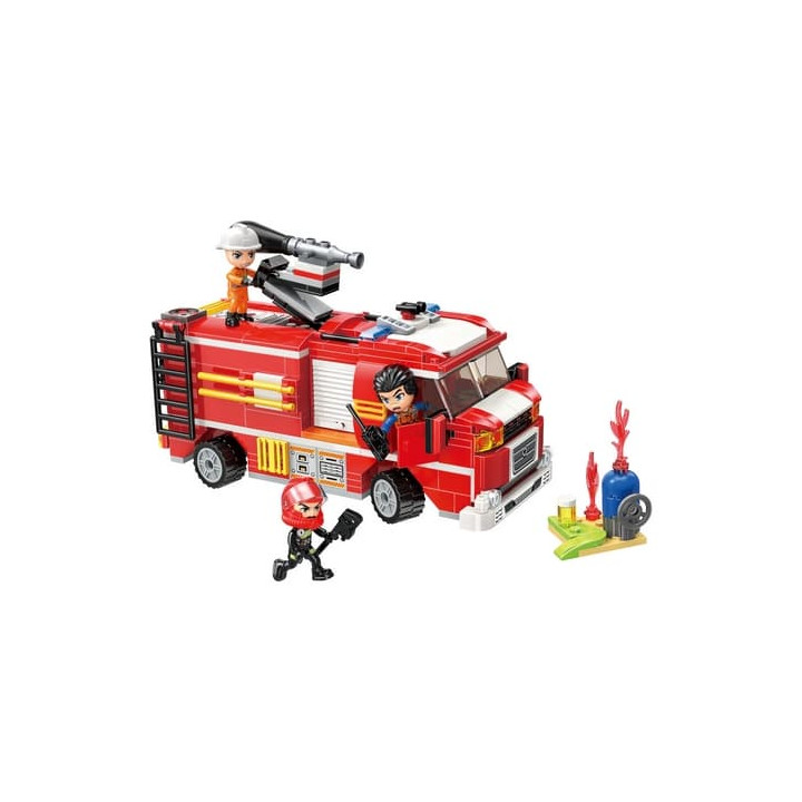 Qman Mine City Fire Line W12012 Cisternová automobilová stříkačka