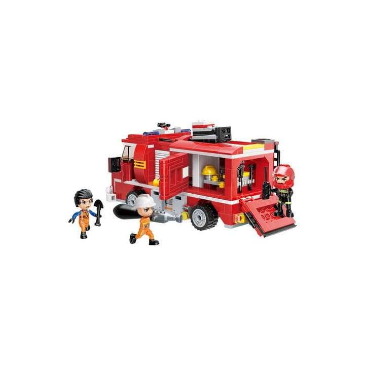 Qman Mine City Fire Line W12012 Cisternová automobilová stříkačka