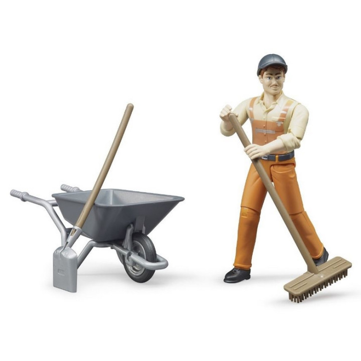 Bruder 62130 BWORLD Set komunal s figurkou
