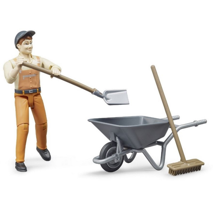 Bruder 62130 BWORLD Set komunal s figurkou