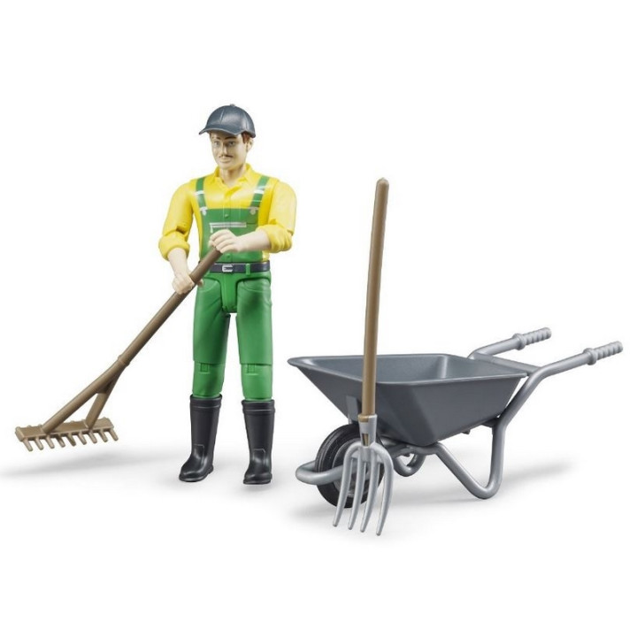 Bruder 62610 BWORLD Farmář s příslušenstvím