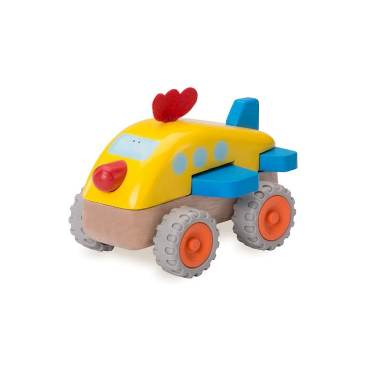Wonderworld Dřevěné Mini letadlo kuře