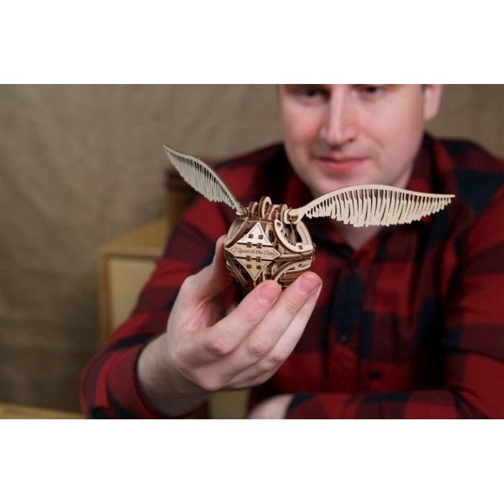 Ugears 3D dřevěné mechanické puzzle Zlatonka, Harry Potter