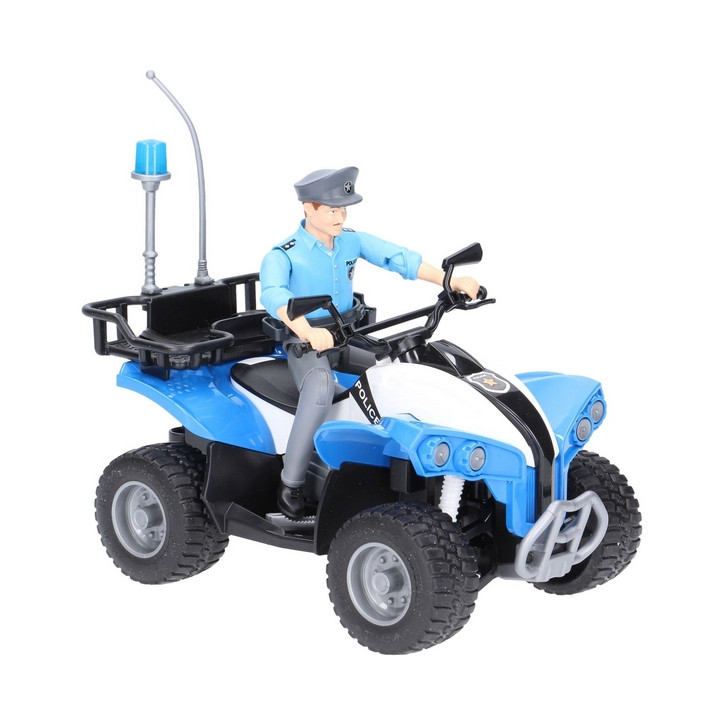 BWORLD 63010 Policejní čtyřkolka s figurkou policisty