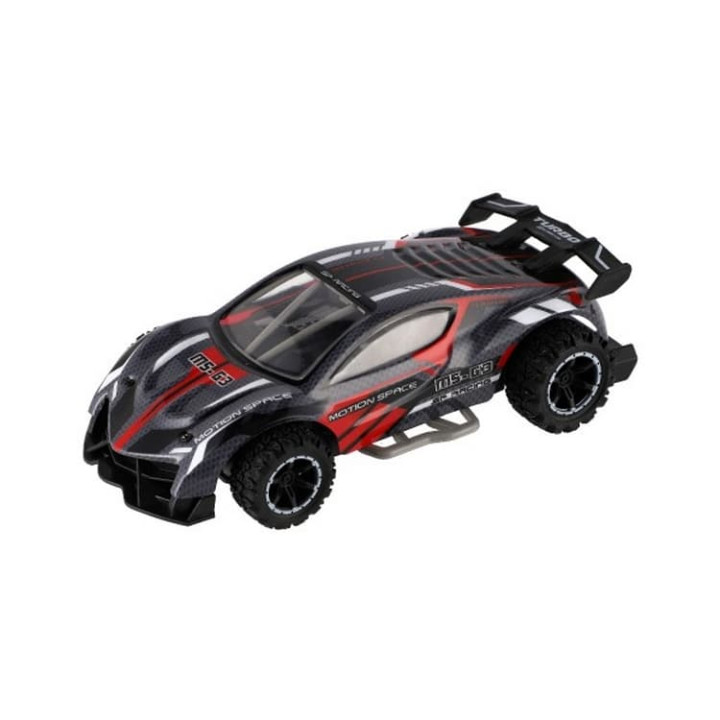Auto RC sportovní plast 2,4GHz 20cm na baterie šedo-červené v krabici