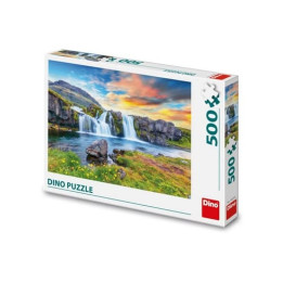 Puzzle - Islandský vodopád 500 dílků
