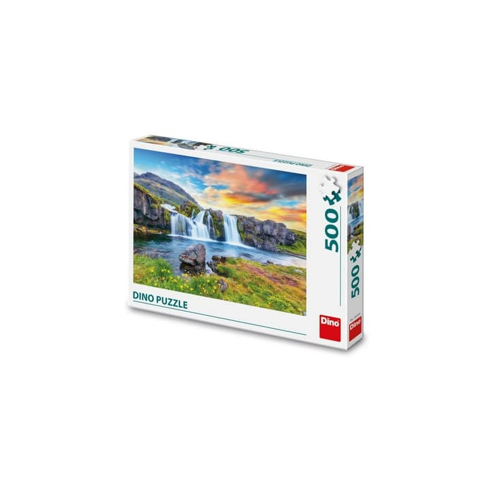 Puzzle - Islandský vodopád 500 dílků