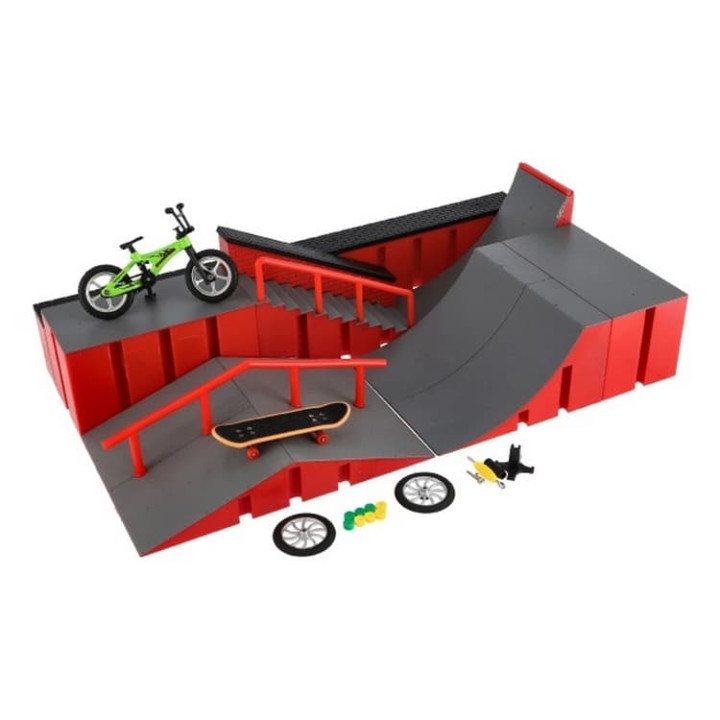 Skatepark - rampy,kolo prstové,skateboard prstový plast s doplňky