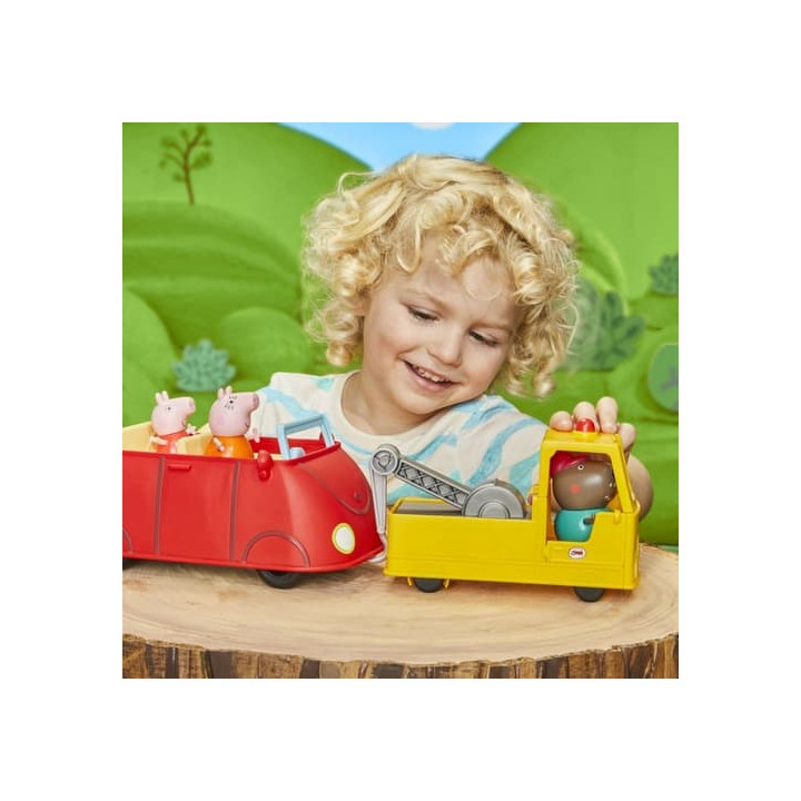 PRASÁTKO PEPPA TAŽNÝ VŮZ DĚDY PSA