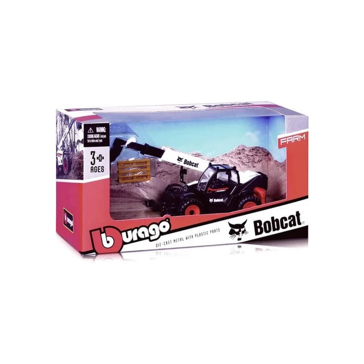 Bburago 1:.50 Bobcat T40.180SLP Telehandler w/Pallet Fork