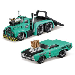 Maisto - MACK B-61 Flatbed 1953, Dodge Dart HEMI Gasser 1968, 1:64