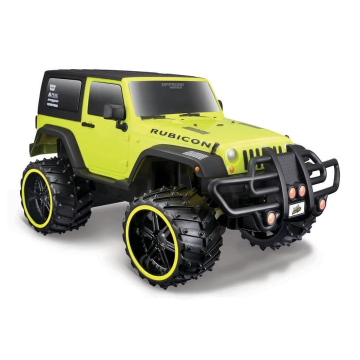 Maisto RC - Jeep Wrangler Rubicon, Off-Road, žlutá, 1:16, 2,4GHz, XTR