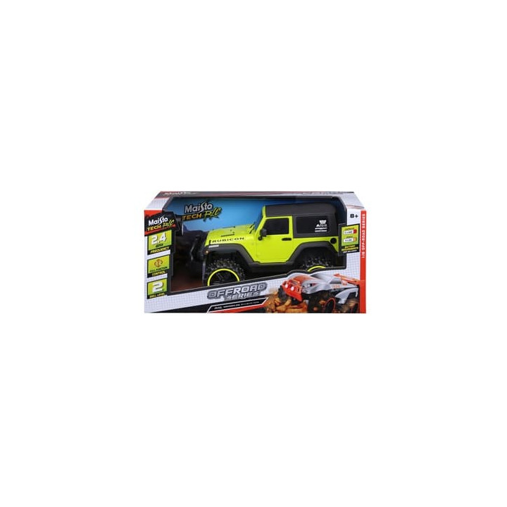 Maisto RC - Jeep Wrangler Rubicon, Off-Road, žlutá, 1:16, 2,4GHz, XTR