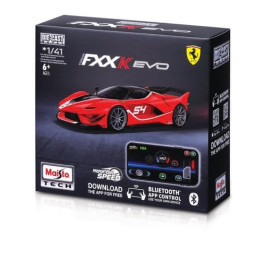 Maisto RC - DIE-CAST METAL se světly, Ferrari FXX-K EVO, červená, 2,4GHz, USB, XTR, Bluetooth 5.0