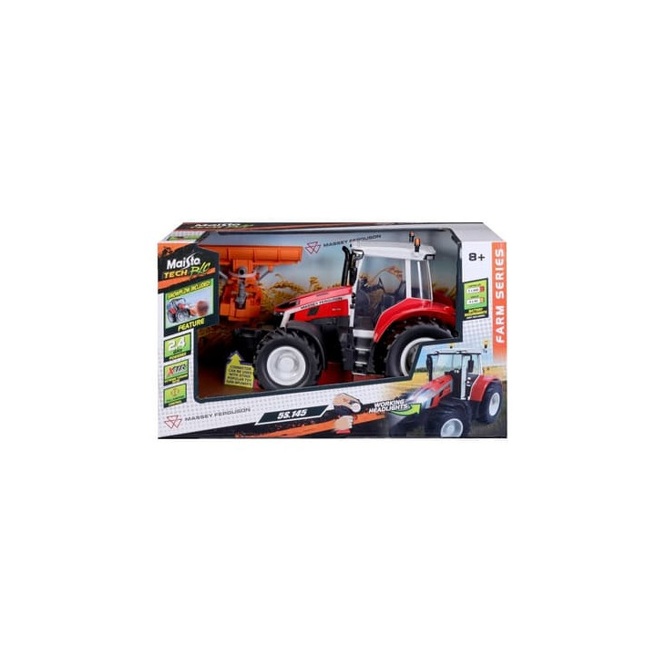 Maisto RC - Massey Ferguson Traktor s radlicí se světly, 2,4 GHz