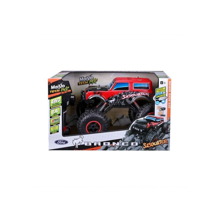 Maisto RC - 1:10 Ford Bronco Sasquatch, červená