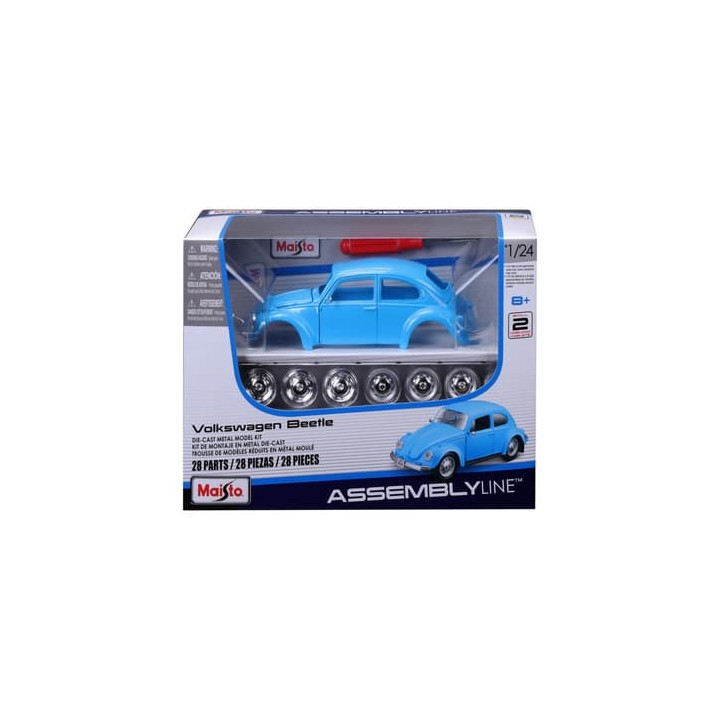 Maisto - Volkswagen Beetle, světle modrá, 1:24