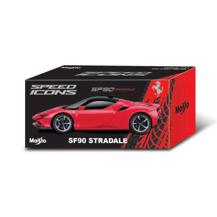 Maisto - Speed Icons - SF90 Stradale, červeno-černá, 1:64