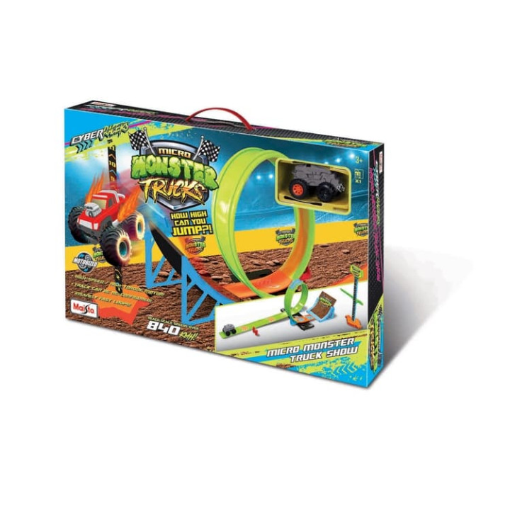 Maisto - Cyber Racers set, Play set - Micro Monster Truck Show