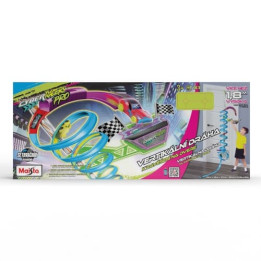 Maisto - Cyber Racers, Play set - Vertikální dráha na dveře s autíčkem, výška cca 2m