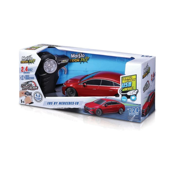 Maisto RC - 1:24 RC Premium Mercedes-Benz EQS, červená