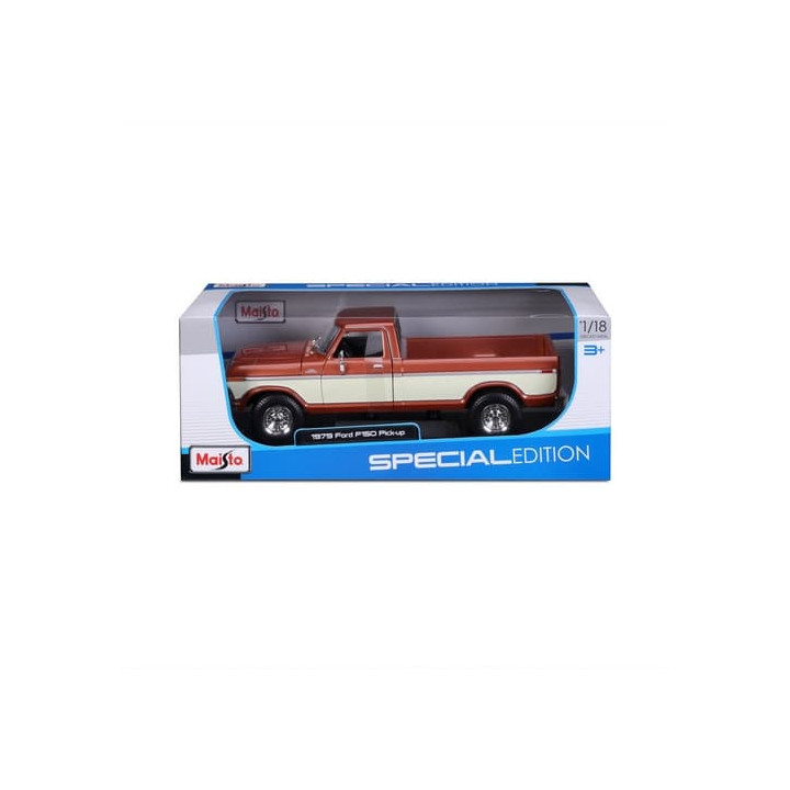 Maisto - 1979 Ford F150 Pick-up, metal hnědá, krémová, 1:18