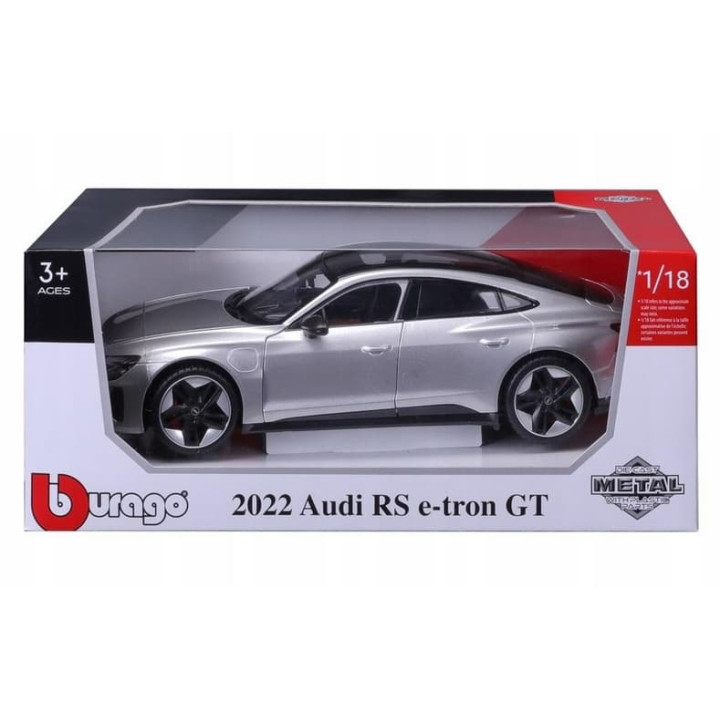 Bburago 1:18 Top Audi RS E-tron GT Silver