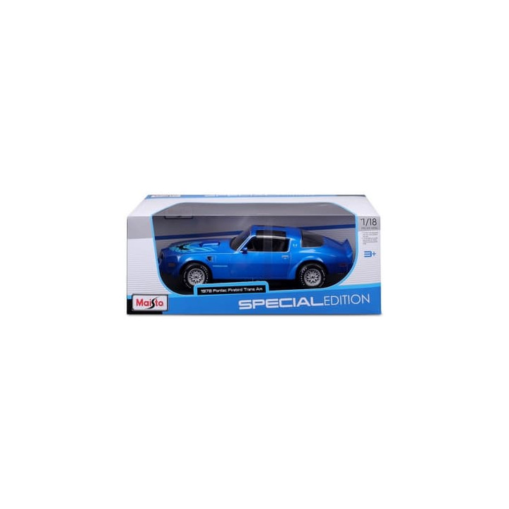 Maisto - 1978 Pontiac Firebird Trans AM, metal modrá, 1:18