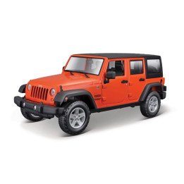 Maisto - 2015 Jeep Wrangler Unlimited, metal oranžová, 1:24