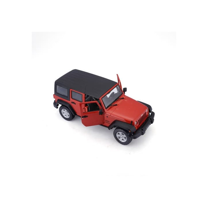 Maisto - 2015 Jeep Wrangler Unlimited, metal oranžová, 1:24