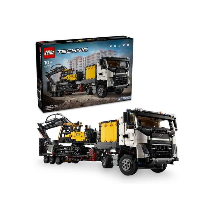 Lego 42175 Nákladní auto Volvo FMX a elektrický bagr Volvo EC230